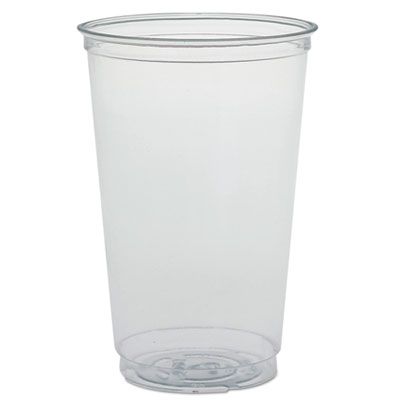Dart Solo TN20 Ultra Clear 20 oz PETE Plastic Cold Cups, Clear - 1000 / Case