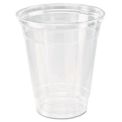 Dart Solo TP12 Ultra Clear 12-14 oz Squat PET Plastic Cold Cups, Clear - 1000 / Case