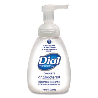 Dial 81075 Complete Antimicrobial Foaming Hand Soap with Lotion, 7.5 oz Pump Bottle - 12 / Case