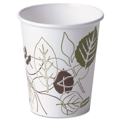 Dixie 2340PATH 10 oz Pathways Paper Hot Cups - 1000 / Case