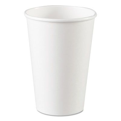 Dixie 2346W 16 oz Paper Hot Cups, White - 1000 / Case