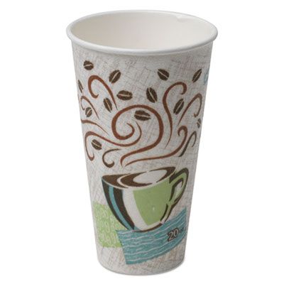 Dixie 5320CD 20 oz PerfecTouch Coffee Dreams Paper Hot Cups - 500 / Case