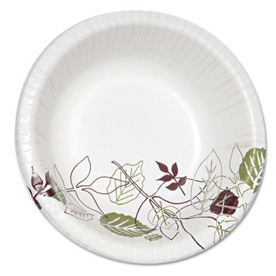 Dixie SX20PATH 20 oz Pathways Paper Bowls, Coated, Heavy Weight - 500 / Case