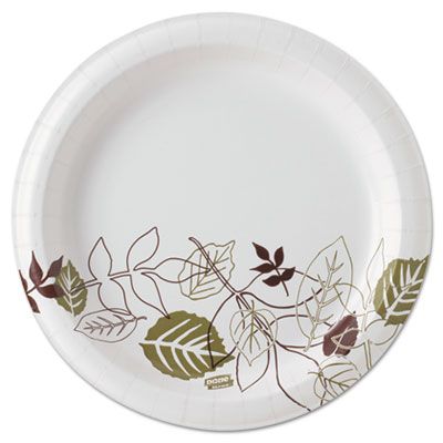 Dixie SXP9PATH Ultra 8.5" Pathways Coated Paper Plates, Heavyweight, Wisesize - 500 / Case