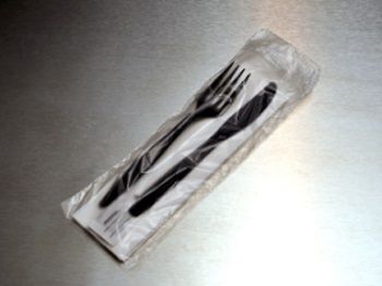 Elkay Plastics HB-10 Plastic Silverware Bags, 3.5" x 10", Clear - 2000 / Case