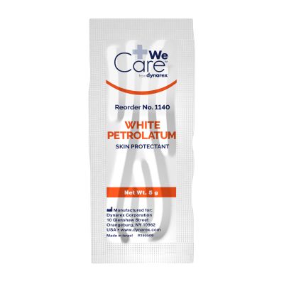 WeCare White Petrolatum Skin Protectant, 5 Gram Packet - 864 / Case