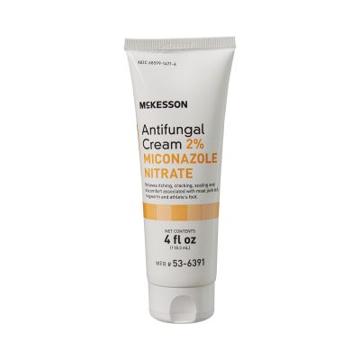 McKesson 53-6391 Antifungal Cream, 2% Miconazole Nitrate, 4 oz Tube - 12 / Case