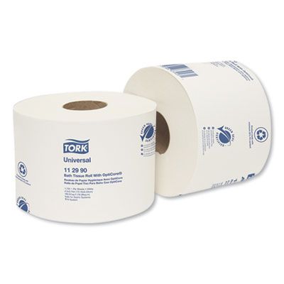 Essity 112990 Tork Universal Toilet Paper Roll, 1 Ply, 1755 Sheets / OptiCore Roll - 36 / Case