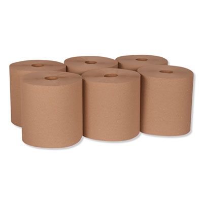 Essity RK8002 Tork Universal Hardwound Paper Hand Roll Towels, 7.88" x 800', Natural Brown - 6 / Case