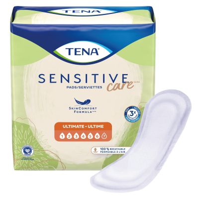TENA Sensitive Care Bladder Pads, 16", Ultimate Absorbency - 99 / Case