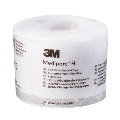 3M 2862 Medipore H Medical Tape, Perforated Soft Cloth, 2" x 10 Yds Roll, White, NonSterile - 12 / Case