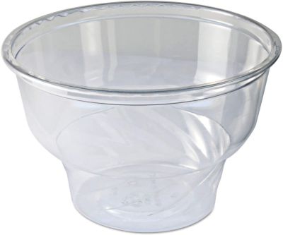 Fabri-Kal 9506002 / DE5 5 oz Recycleware Sundae Cup, RPET Plastic, Clear - 1000 / Case