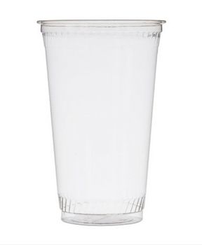 Fabri-Kal GC20NT 20 oz Greenware Corn Based Plastic Cold Cups, Clear - 1000 / Case