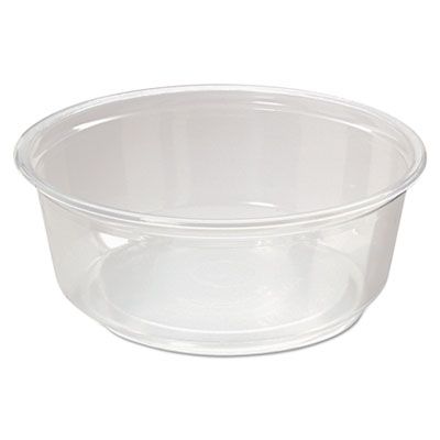 Fabri-Kal PK8SC Pro-Kal 8 oz Plastic Deli Containers, Polypropylene, Clear - 500 / Case
