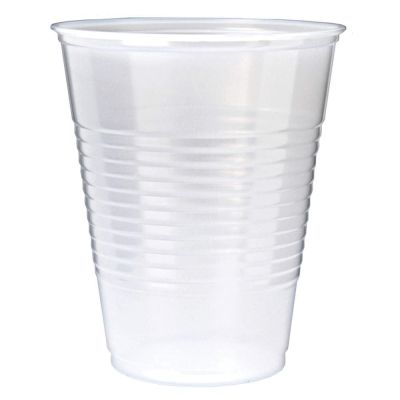 Fabri-Kal RK7 Right Kup 7 oz Plastic Cold Cups, Polystyrene, Translucent - 2500 / Case 