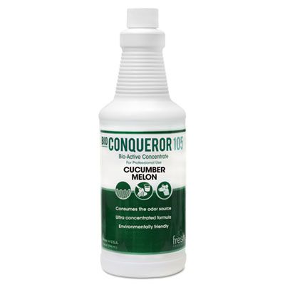 Fresh Products 1232BWBCMF Bio-Conqueror 105 Odor Counteractant Concentrate, Cucumber Melon, 1 Quart - 12 / Case