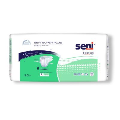 Seni Super Plus Adult Diapers with Tabs, Regular (40 to 50 in.), Overnight - 75 / Case
