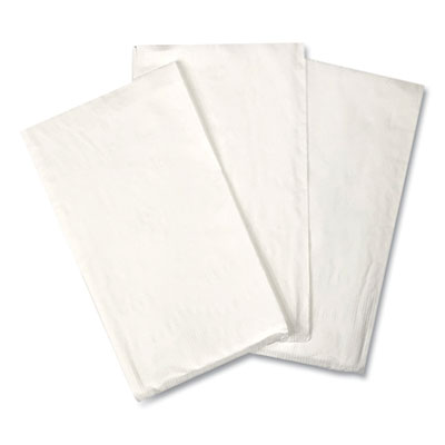 GEN 15X17DINW Paper Dinner Napkins, 2 Ply, 14.5" x 16.5", White - 3000 / Case