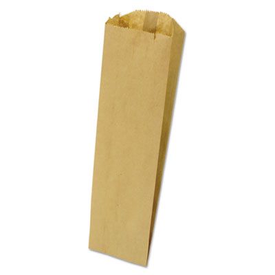 GEN LQPINT500 Pint Paper Liquor Bags, 35#, 3.75" x 2.25" x 11.25", Kraft - 500 / Case