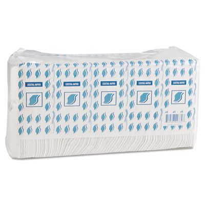 GEN COCKTAILNAPW 1 Ply Paper Cocktail Napkins, 9" x 9", White - 4000 / Case