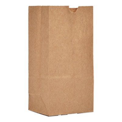 General GK1500 1 lb Paper Grocery Bags, 30#, 3-1/2" x 2-3/8" x 6-7/8", Kraft - 500 / Case