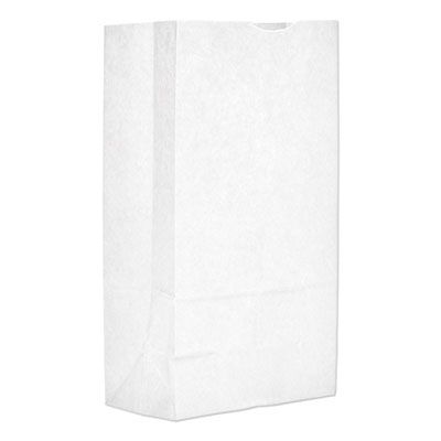 General GW12 12 lb Paper Grocery Bags, 35#, 7-1/16" x 4-1/2" x 12-3/4", White - 1000 / Case