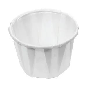 Genpak F100 1 oz Paper Portion Cups, White - 5000 / Case