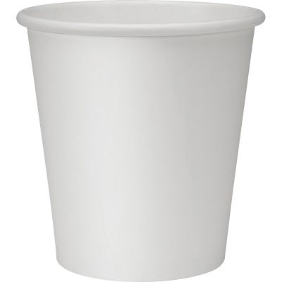 Genuine Joe 19046 10 oz Paper Hot Cups, Poly-Lined, White - 1000 / Case