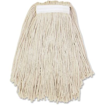 Genuine Joe Z20COT 4 Ply Cotton Mop Heads, 20 oz, Cut End - 12 / Case