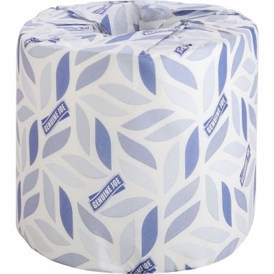 Genuine Joe 2540096 Toilet Paper, 2 Ply, 400 Sheets / Standard Roll - 96 / Case