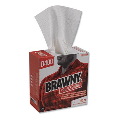 Georgia-Pacific 2007003 Brawny All-Purpose Wipers, White - 900 / Case 