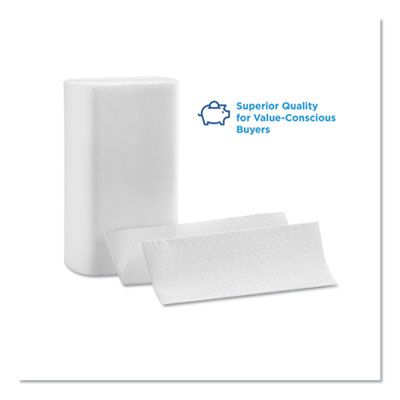 Georgia-Pacific 21000 Pacific Blue Select Multifold Paper Hand Towels, 2 Ply, 9-1/5" x 9-2/5", White - 2000 / Case