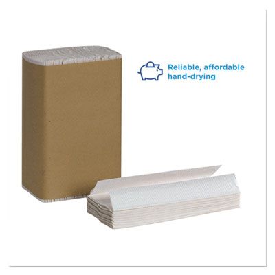 Georgia-Pacific 25190 Pacific Blue Basic C-Fold Paper Hand Towels, 10" x 13", White - 2400 / Case