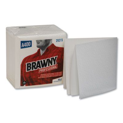 Georgia-Pacific 29215 Airlaid Wipers, 1/4-Fold, 13" x 13", White - 800 / Case