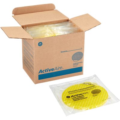 Georgia-Pacific 48261 ActiveAire Urinal Screens, Sunscape Mango Scent, Yellow - 12 / Case