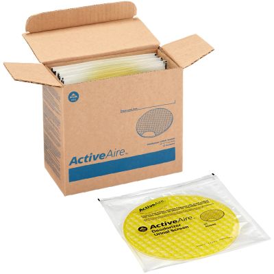 Georgia-Pacific 48271 ActiveAire Urinal Screens, Sunscape, Yellow - 12 / Case