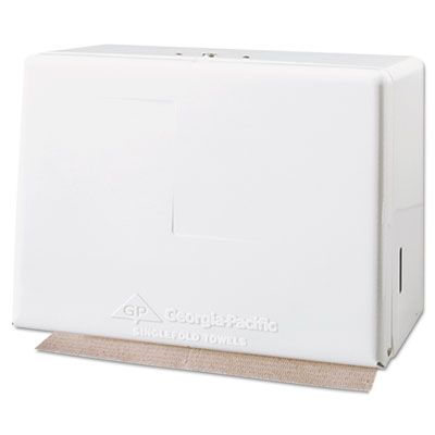 Georgia-Pacific 56701 Dispenser for Singlefold Paper Hand Towels, White - 1 / Case
