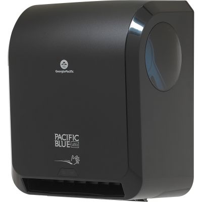 Georgia-Pacific 59590 Pacific Blue Ultra Hardwound Roll Paper Hand Towel Dispenser, Automatic, Black - 1 / Case