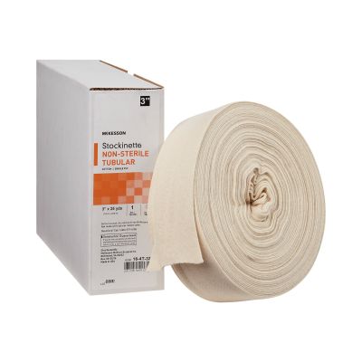 McKesson Stockinette, Non-Sterile Cotton, Tubular, 3" x 25 Yds - 12 / Case