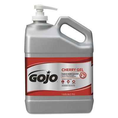 GOJO 235802 Cherry Gel Pumice Hand Cleaner, 1 Gallon Bottle - 2 / Case