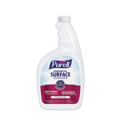 GOJO 334106 Purell Foodservice Surface Sanitizer, Fragrance Free, 32 oz - 6 / Case