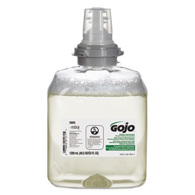 GOJO 566502 Foam Hand Soap, Green Certified, Unscented, 1200 ml TFX Refill - 2 / Case