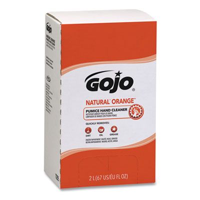 GOJO 7255 Natural Orange Pumice Hand Cleaner, 2000 ml Pro TDX Refill - 4 / Case