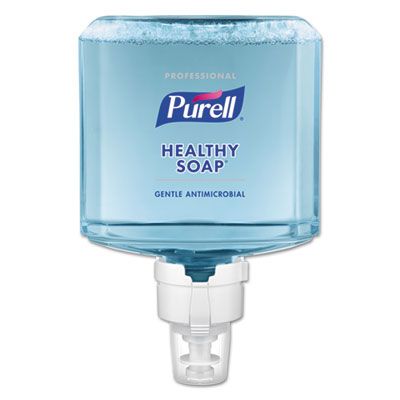 GOJO 777902 PURELL Healthy Soap Gentle Antibacterial Foam Hand Soap, 1200 ml ES8 Refill - 2 / Case