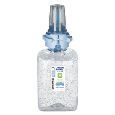 GOJO 870304 PURELL Advanced Instant Hand Sanitizer Gel, Green Certified, 700 ml ADX Refill - 4 / Case