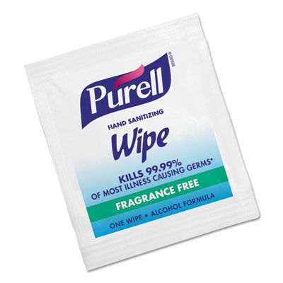 GOJO 90211M PURELL Hand Sanitizing Wipes, 62% Alcohol - 1000 / Case