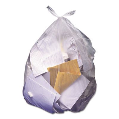 Heritage Z7660WNR01 60 Gallon Trash Can Liners, 22 Mic, 38" x 60", Natural - 150 / Case
