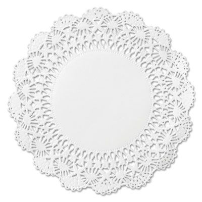 Hoffmaster 500238 10" Cambridge Lace Paper Doilies, White - 1000 / Case