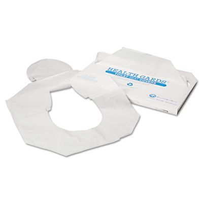 Hospeco HG1000 Health Gards Toilet Seat Covers, Half Fold, White - 1000 / Case