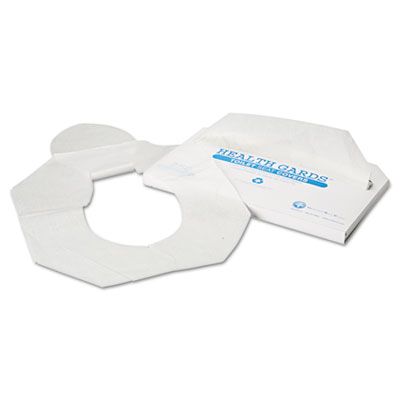 Hosepco HG2500 Health Gards Toilet Seat Covers, Half Fold, 14.25" x 16.5", White - 2500 / Case